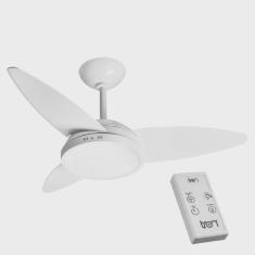 Imagem de Ventilador Lykan Led Lampada Quente 110/127v 3p Clm Ctrl Remoto 130w Branco