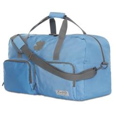 Imagem de Bolsas de viagem da sorte, bolsa de ginástica, bolsa de viagem e bolsa esportiva grande para homens, bolsas dobráveis noturnas para mulheres e homens com alça de ombro ajustável, carvão, Azul claro,