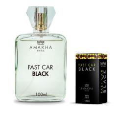 Imagem de Fast Car Black Perfume Masculino Amakha Paris 100Ml