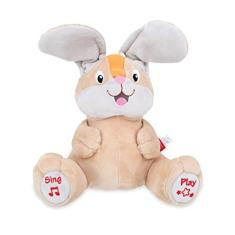 Imagem de Nuby Peek a Boo Friends Brinquedo de pelúcia animado com música e jogo interativo, coelho