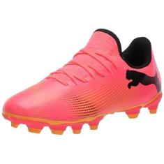 Imagem de PUMA Tênis infantil unissex Future Firm Artificial Ground, Puma Brilho do pôr do sol - PUMA preto, 5 Big Kid