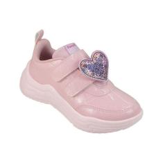 Imagem de Tênis Infantil Pampili Move Game Coração Rosa Glacê 484.006-Feminino