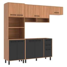 Imagem de Armário De Cozinha Compacta Modulada 4 Peças Com Gabinete Pia Havana M