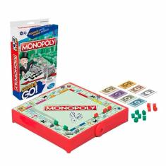 Imagem de Jogo De Tabuleiro Portátil Grab And Go Monopoly Hasbro Gaming