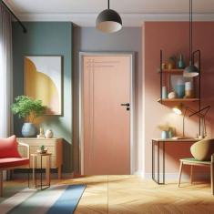 Imagem de Porta de Madeira Bondoor 210x62cm Friso 06 Jb Portas Ipê