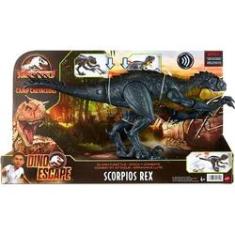 Figura - Dinossauro Rex Attack - Lança Míssil - Verde - Adijomar