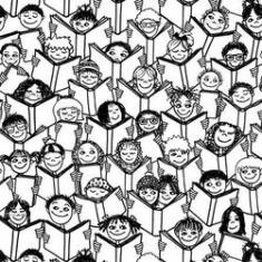 Imagem de Papel De Parede Adesivo Colorir Rostos 331241876 0,58X3,00M
