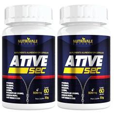 Imagem de KIT 2X ATIVE-SEC (Laranja Moro, Chia, Café Verde e Vitaminas) 60 cápsulas - Nutrivale