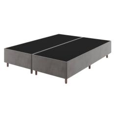 Imagem de Base Box Queen 37cm x 198cm x 158cm Treviso Liso Grafite