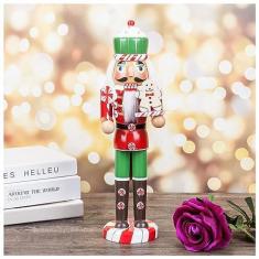 Imagem de Boneco Quebra Nozes Confeiteiro Natal Papai Noel 38cm