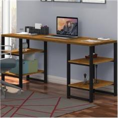 Imagem de Mesa Para Computador Innovare 4 Prateleiras /canela/rústico - Art Panta