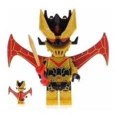 Imagem de Boneco Blocos De Montar Robô Minkaiser Gold - Mega Block Toys