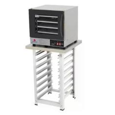 Imagem de Kit - Forno Turbo Elétrico Fast Oven PRP-004 Plus 220V Preto + Bancada