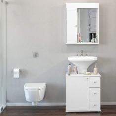 Imagem de Banheiro Completo com Gabinete e Espelheira 1 Porta 
