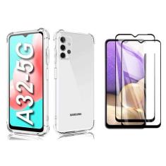 Imagem de Capa Case Antiqueda Impacto Compatível Samsung Galaxy A32 5G 6.5" + Película Vidro 3D ((Não Serve Para A32-4G)