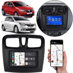 Imagem de Kit Multimídia Carplay Sandero Logan 2015 A 2024 7 Pol MP5 Touch-scree