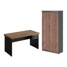 Imagem de Mesa 1200 com Armario 2 Portas Alpha
