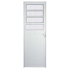 Imagem de Porta Lambril de Alumínio Branco Basculante CMC Classic - Lado Esquerd