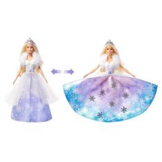 Boneca Barbie Fashion Vestido Glitter Loira Mattel - Roxo