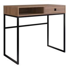 Imagem de Escrivaninha Estilo Industrial 1 Gaveta OM005 Mel PP Milani Store
