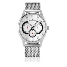 Imagem de Relógio Jean Vernier Pulso Masculino Pulseira Aço Analógico