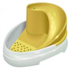 Imagem de Bebedouro Pet Cães E Gatos Tobo Fonte Amarelo 110V - Mec Pet
