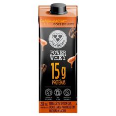 Imagem de Bebida Lactea 3 Coracões Power Whey com 15g de Proteína Cappuccino Doce de Leite 250ml
