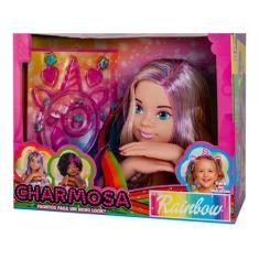 Imagem de Boneca Fashion Rainbow Charmosa Com Acessórios - Cotiplas