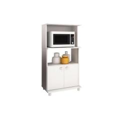 Imagem de Balcão Multiuso Cozinha   Bl-3301 C/ 2 Portas E 2 Nichos Branco - Tecn