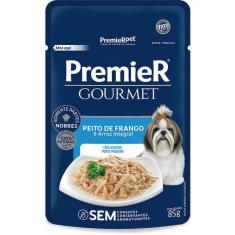 Imagem de Ração Úmida Premier Gourmet Peito de Frango e Arroz Integral para Cães Adultos Porte Pequeno - 85 g