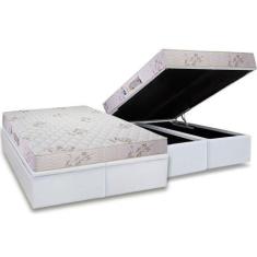 Imagem de Cama Box Baú Queen: Colchão Espuma D33 Luckspuma  Supreme Floral Pró S