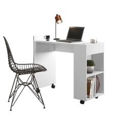 Imagem de Mesa Para Escritório Estudos Alessa M2 Lukaliam Branco