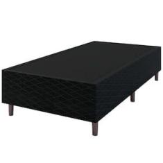 Imagem de Base Box para Colchão de Solteiro Umaflex New Itália Black 38x88x188cm - Preto