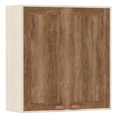 Imagem de Armário Aéreo De Cozinha 80 Cm 2 Portas 2 Prateleiras