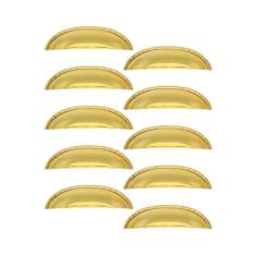 Imagem de Puxador Colonial Bronze Cristaleira Porta Gaveta Concha 15 Unidades (Dourado Brilho)