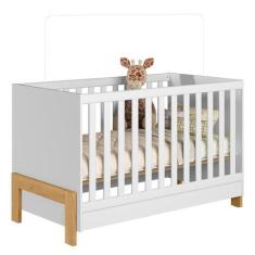 Imagem de Berço Mini Cama Fantasia - Qmovi, Branco Acetinado