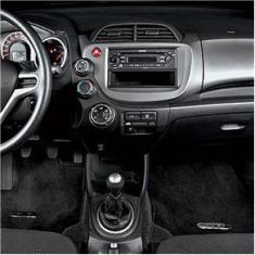 Imagem de Moldura Painel 2 Din Som DVD Honda Fit 2009 à 2014 Expex Grafite