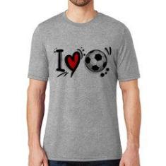 Imagem de Camiseta I Love Futebol - Foca Na Moda