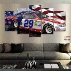 Imagem de Quadro Decorativo Corridas Nascar 29 130x63 em tecido