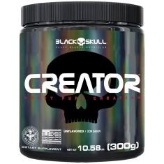 Imagem de CREATOR - CREATINA MONOHIDRATADA - 300G SEM SABOR Black Skull 