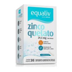 Imagem de Zinco Quelato  29,5 mg Mineral Em Caixa Imunidade Equaliv 