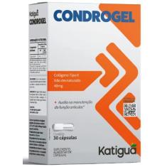 Imagem de Condrogel, Colágeno Tipo II Não Desnaturado, Sem sabor, Katiguá, 30 Cápsulas de 40mg, Cinza - FL