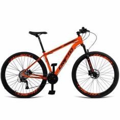 Imagem de Bicicleta Aro 29 Cripto 24v Acera Freio Hidraulico Trava/k7, Laranja, 