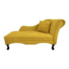 Imagem de Recamier Divã Sofá Olivia Psicologia Consultório Suede Amarelo - Lm De