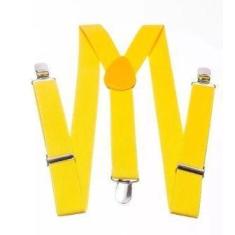 Imagem de Suspensório Amarelo Adulto Ajustável resistente fantasia - Lynx produç