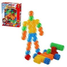 Imagem de Plakt Senninha Brinquedo Montar Engrenagens Educativo 50 Pçs - Pakitoy