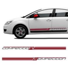 Imagem de Faixa Citroen C4 Competition Adesivo Lateral Modelo Original