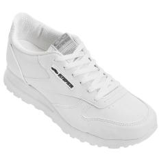 Imagem de Tênis Olympikus Jogging 100 - Masculino - Tecido Couro Sinté Cor:Branco-Masculino