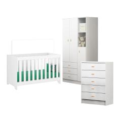 Imagem de Berço Cômoda Guarda Roupa Ditália Bbi-51 Bb-120 Bb-322