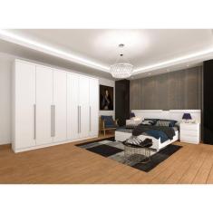 Imagem de Guarda roupa casal 6 portas 2,70m - Sevilla-Neve - Tcil Móveis